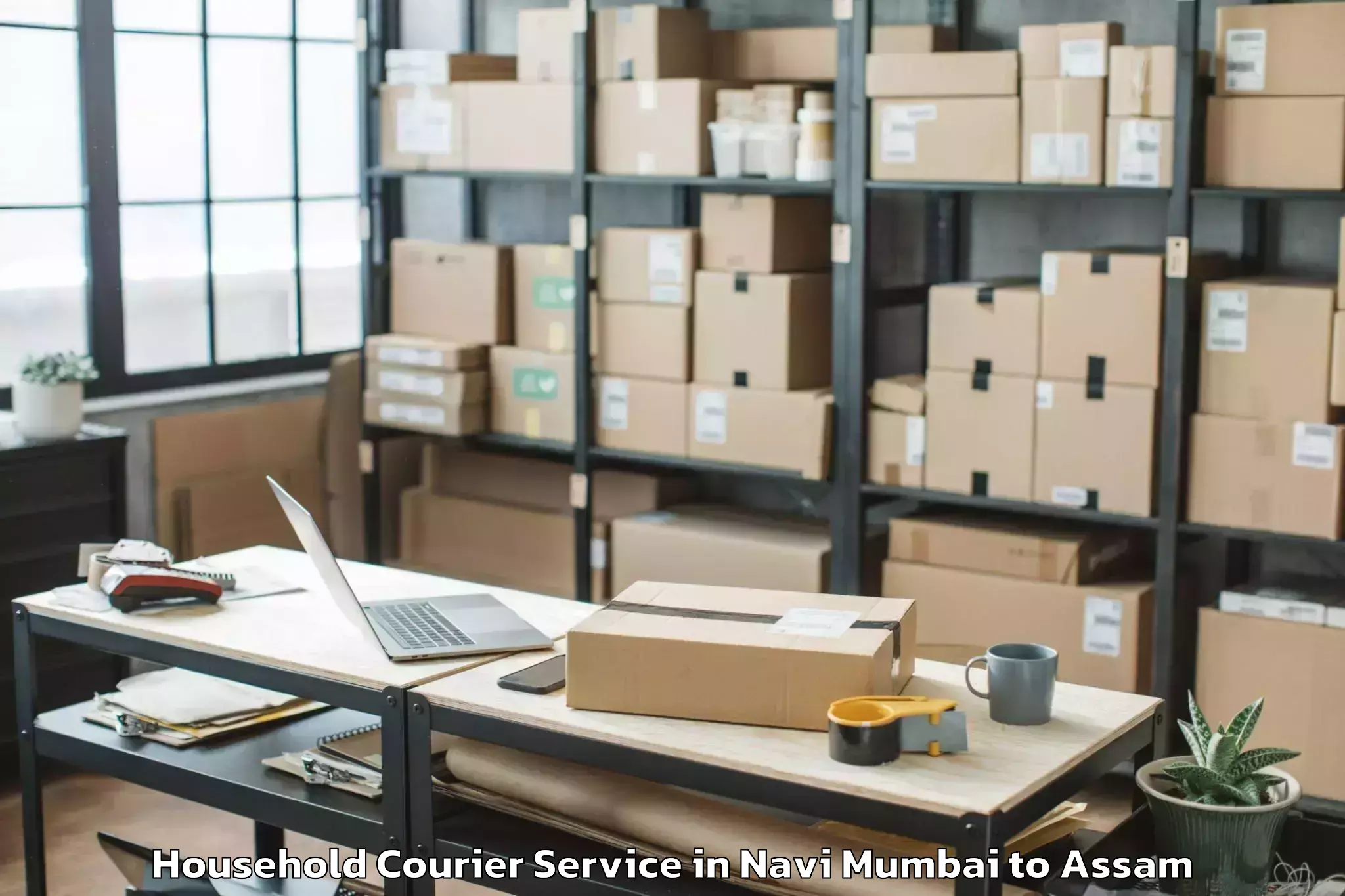 Trusted Navi Mumbai to Likabali Household Courier